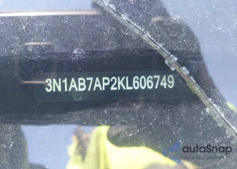 2019 Nissan Sentra Sv из США, поврежденный, VIN 3N1AB7AP2KL606749